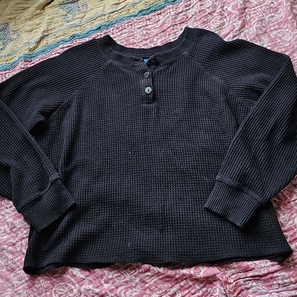 Old Navy Waffle knit PJ top